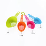 9 in 1 Colorful Pointed Plastic Measuring Spoon Measuring Cup Baking Tool Set