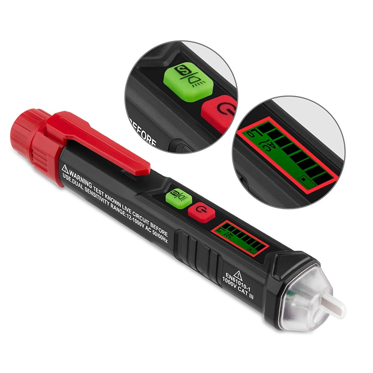 قلم اختبار HABOTEST HT100 بشاشة LCD رقمية عالية الحساسية مع إنذار صوتي وضوئي، HT100