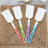 10 PCS Removable Handle Sponge Cleaning Cup Brushes Wash Cup Brush for Glass Milk Bottle / Coffee Cup / Glass Cup (Random Color Delivery)