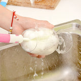 10 PCS Removable Handle Sponge Cleaning Cup Brushes Wash Cup Brush for Glass Milk Bottle / Coffee Cup / Glass Cup (Random Color Delivery)
