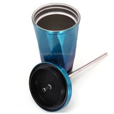500ml Irregular Double Layer Stainless Steel Sippy Cup