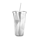 500ml Irregular Double Layer Stainless Steel Sippy Cup