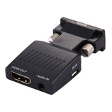 HD 1080P VGA to HDMI + Audio Video Output Converter Adapter for HDTV Monitor Projector