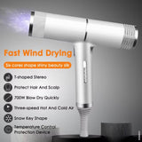 T-Shaped Hair Dryer with Smart Inverter Technology – High-Power Blow Dryer for Fast Drying, Lightweight & Quiet for Home and Salon Use