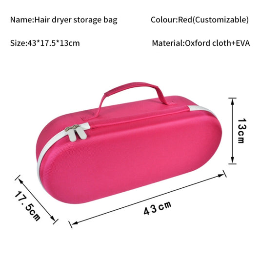 For Dyson HD01 HD03 Hair Dryer Storage Box EVA Hard Shell Bag(Rose Red)