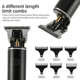 Rechargeable Hair Clippers for Men – Zero Gap T-Blade Trimmer, Professional Cordless Barber Kit for Vintage, Bald & Oil Head Styles