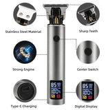 Rechargeable Hair Clippers for Men – Zero Gap T-Blade Trimmer, Professional Cordless Barber Kit for Vintage, Bald & Oil Head Styles