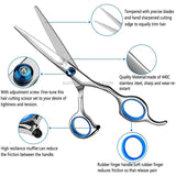 7pcs / Set Professional Hair Cutting Thinning Scissor Hairdressing Flat Shear Scissors Kit