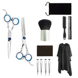 12 Pcs Professional Hair Cutting & Thinning Scissor Set – Hairdressing Flat Shear Barber Kit