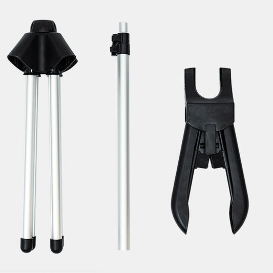 1.6m 3 in 1 Hanging Ironing Bracket Hanger Telescopic Metal Rod Mount