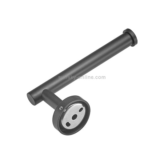 3 In 1 Matte 304 Stainless Steel Towel Bar Paper Towel Rack Hook Bathroom Accessories Bath Shower Set, Color:Black