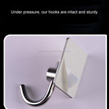 MYD-1038 304 Stainless Steel Sticky Hook Kitchen Bathroom Multi-functional Hole Free Wall Mount Holder