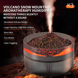 2L Volcanic Essential Oil Diffuser Humidifier – Large Capacity Top-Fill Aromatherapy Mist Diffuser with LED Lights