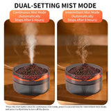 2L Volcanic Essential Oil Diffuser Humidifier – Large Capacity Top-Fill Aromatherapy Mist Diffuser with LED Lights
