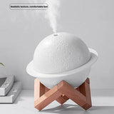 Humidifier USB Large Mist Volume Ambient Light Home Car Aromatherapy Humidifier Decoration Ornament(Moon Planet)
