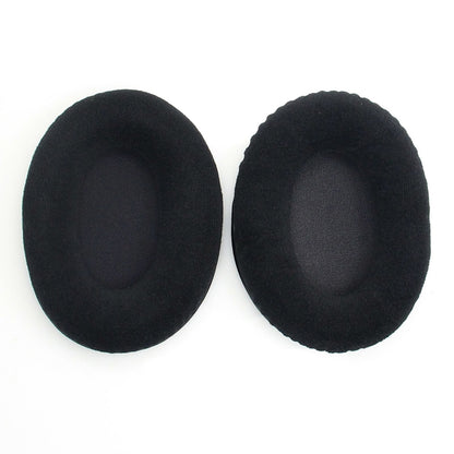 2 PCS For Kingston KHX-HSCP / HyperX Cloud II Headphone Cushion Flannel Black Net Sponge Cover Earmuffs Replacement Earpads, For Kingston KHX-HSCP HyperX Cloud II(Flannel Black)