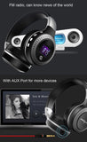 Zealot B19 Folding Headband Bluetooth Stereo Music Headset with Display for iPhone, Galaxy, Huawei, Xiaomi, LG, HTC and Other Smart Phones