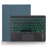 X-11BCS Skin Plain Texture Detachable Bluetooth Keyboard Tablet Case for iPad Pro 11 inch 2020 / 2018, with Touchpad & Pen Slot & Backlight