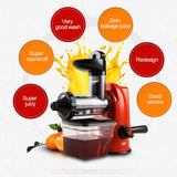 Multifunction Home Manual Juicer Apple Orange Wheatgrass Portable DIY Juicer(Red)