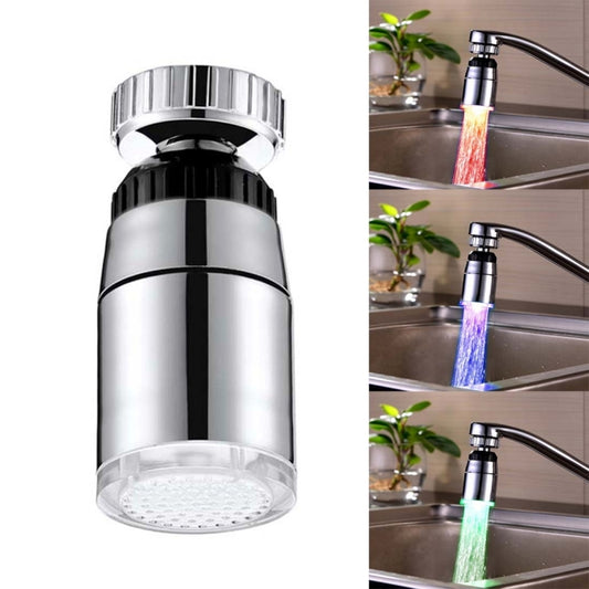 SDF-B9 1 LED ABS Temperature Sensor 3-color LED Faucet Light Water Glow Shower, Size: 58 x 28mm, Interface: 22mm (Silver)  Same-day Shipping on orders before 6PM (GMT+8)