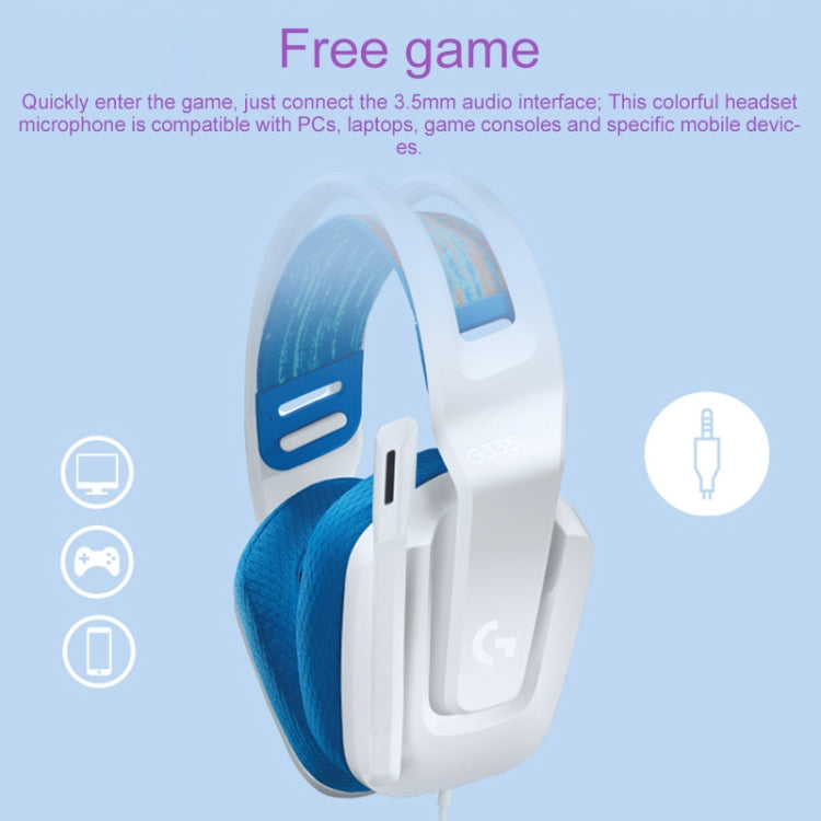 سماعة الألعاب السلكية القابلة للطي Logitech G335 مع ميكروفون