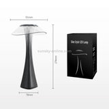 Small Waist USB Charging Students Learn Eye Protection LED Table Lamp(Grey)