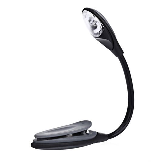 0.2W White Light Clip Fixtures LED Desk Light(Black)