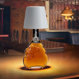 LED Rechargeable Ambient Table Lamp Tri-color Dimmable Wireless Wine Bottle Lamp Bar Light, Size: Aluminum
