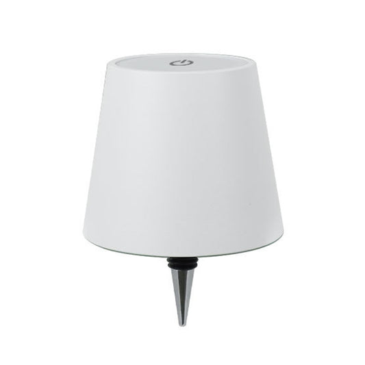 LED Rechargeable Ambient Table Lamp Tri-color Dimmable Wireless Wine Bottle Lamp Bar Light, Size: Aluminum