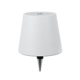 LED Rechargeable Ambient Table Lamp Tri-color Dimmable Wireless Wine Bottle Lamp Bar Light, Size: Aluminum