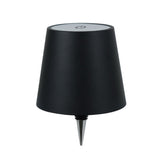 LED Rechargeable Ambient Table Lamp Tri-color Dimmable Wireless Wine Bottle Lamp Bar Light, Size: Aluminum