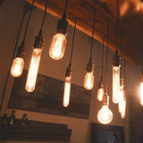E27 40W Retro Edison Light Bulb Filament Vintage Ampoule Incandescent Bulb, AC 220V(A19 Spirai)