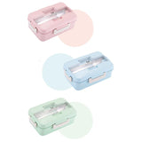 Lunch box with cutlery