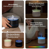 200ml Sea of Clouds Aroma Diffuser – Essential Oil Humidifier with 7-Color Mood Lights, USB Powered
