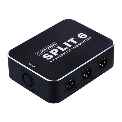 موزع B866 XLR مقسم أفقي متوازي، مدخل واحد و6 مخرجات