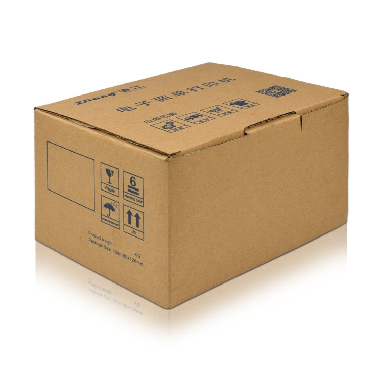 طابعة تذاكر حرارية محمولة بمنفذ USB ZJ-9200 مع حامل، USB