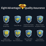 COMFAST CF-E312A Qualcomm AR9344 5.8GHz 300Mbps/s Outdoor ABS Wireless Network Bridge with POE Adapter