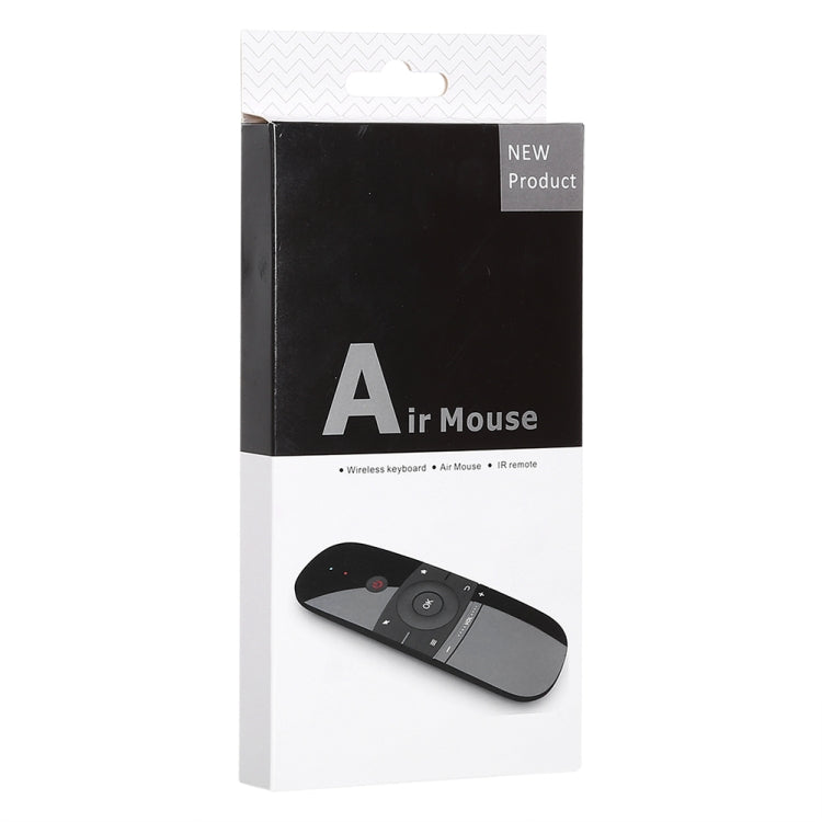 W1 Wireless QWERTY 57-Keys Keyboard 2.4G Air Mouse Remote Controller with LED Indicator for Android TV Box, Mini PC, Smart TV, Projector, HTPC, All-in-one PC / TV, W1