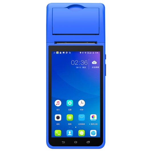 جهاز POS-6000 PDA محمول باليد بشاشة 5.5 بوصة، رمز ثنائي الأبعاد، يعمل بنظام أندرويد 4G، مسح ضوئي ذكي، ماكينة تسجيل المدفوعات النقدية، ماكينة طباعة حرارية، 2 جيجابايت + 32 جيجابايت، 2 جيجابايت + 32 جيجابايت