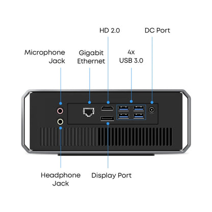 CHUWI CoreBox i5 Mini PC, 16GB+512GB Win11 System Intel Core i5-1235U Deca Core up to 4.4GHz, Support WiFi, Bluetooth, HDMI, SATA HDD, RJ45, i5-12450H 16GB+512GB
