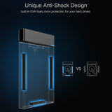 UGREEN US221 HDD Enclosure 2.5 inch SATA to USB 3.0 SSD Adapter Hard Disk Drive Box External HDD Case, Support UASP Protocol