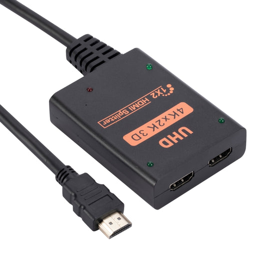 1 into 2 out HDMI 4K HD Video Splitter, with Cable, 1 into 2 out