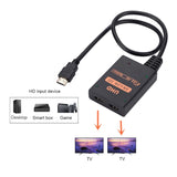 1 into 2 out HDMI 4K HD Video Splitter, with Cable, 1 into 2 out