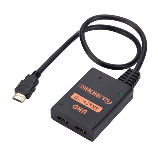 1 into 2 out HDMI 4K HD Video Splitter, with Cable, 1 into 2 out