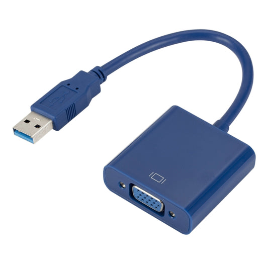 كابل محول بطاقة الرسومات الخارجية USB 3.0 إلى VGA، الدقة: 1080 بكسل، 1080 بكسل (أزرق)، 1080 بكسل، 1080 بكسل (أسود)