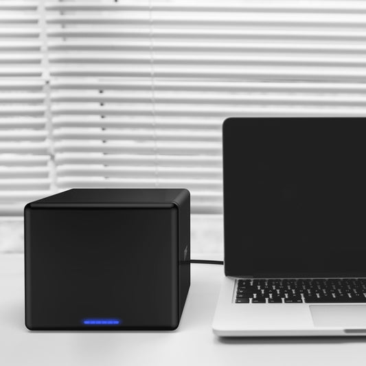 علبة تخزين القرص الصلب الخارجي ORICO NS500-RU3 ذات 5 فتحات بمنفذ USB 3.0 من النوع B إلى SATA مع قاعدة تثبيت للقرص الصلب SATA مقاس 3.5 بوصة، تدعم بروتوكول UASP، ومنفذ USB 3.0 من النوع B إلى SATA مع Raid