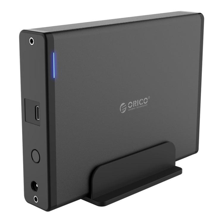 علبة قرص صلب محمول ORICO 7688C3 سعة 8 تيرابايت مقاس 3.5 بوصة بمنفذ USB-C / Type-C مع قاعدة قابلة للفصل، طول الكابل: 1 متر
