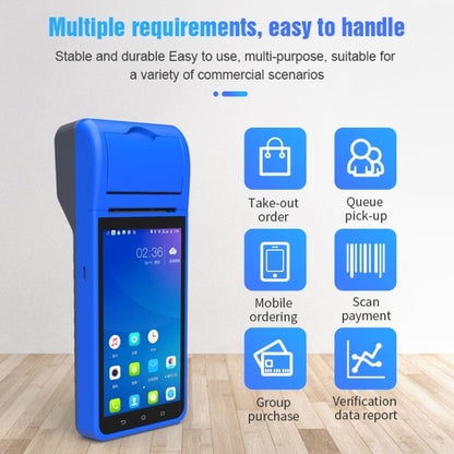 جهاز POS-6000 إصدار 4G، 1 جيجابايت + 8 جيجابايت، 58 مم، جهاز POS محمول باليد، 5.5 بوصة، ماسح ضوئي لرمز الاستجابة السريعة، يعمل بنظام Android، قابس الاتحاد الأوروبي، 1 جيجابايت + 8 جيجابايت