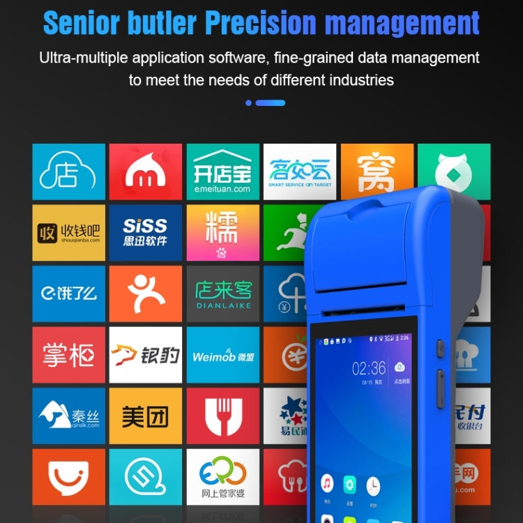 جهاز POS-6000 إصدار 4G، 1 جيجابايت + 8 جيجابايت، 58 مم، جهاز POS محمول باليد، 5.5 بوصة، ماسح ضوئي لرمز الاستجابة السريعة، يعمل بنظام Android، قابس الاتحاد الأوروبي، 1 جيجابايت + 8 جيجابايت