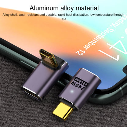 محول مستقيم من USB-C/Type-C أنثى إلى USB-C/Type-C أنثى بقوة 240 وات بسرعة 40 جيجابت في الثانية مع ضوء، محول مستقيم أنثى